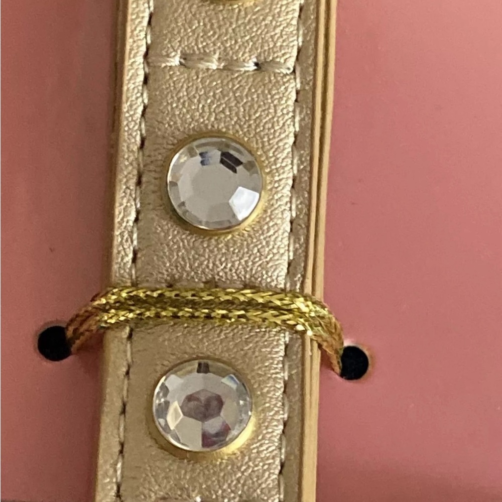 Disney Parks Disney Tails. Marie Aristocat Charm Gold  Jeweled Collar Dog M - Picture 2 of 9